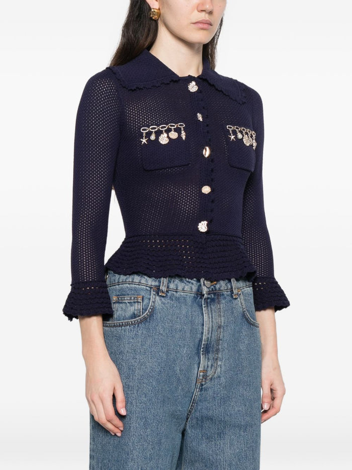 Self-portrait Sweaters Blue Viscose