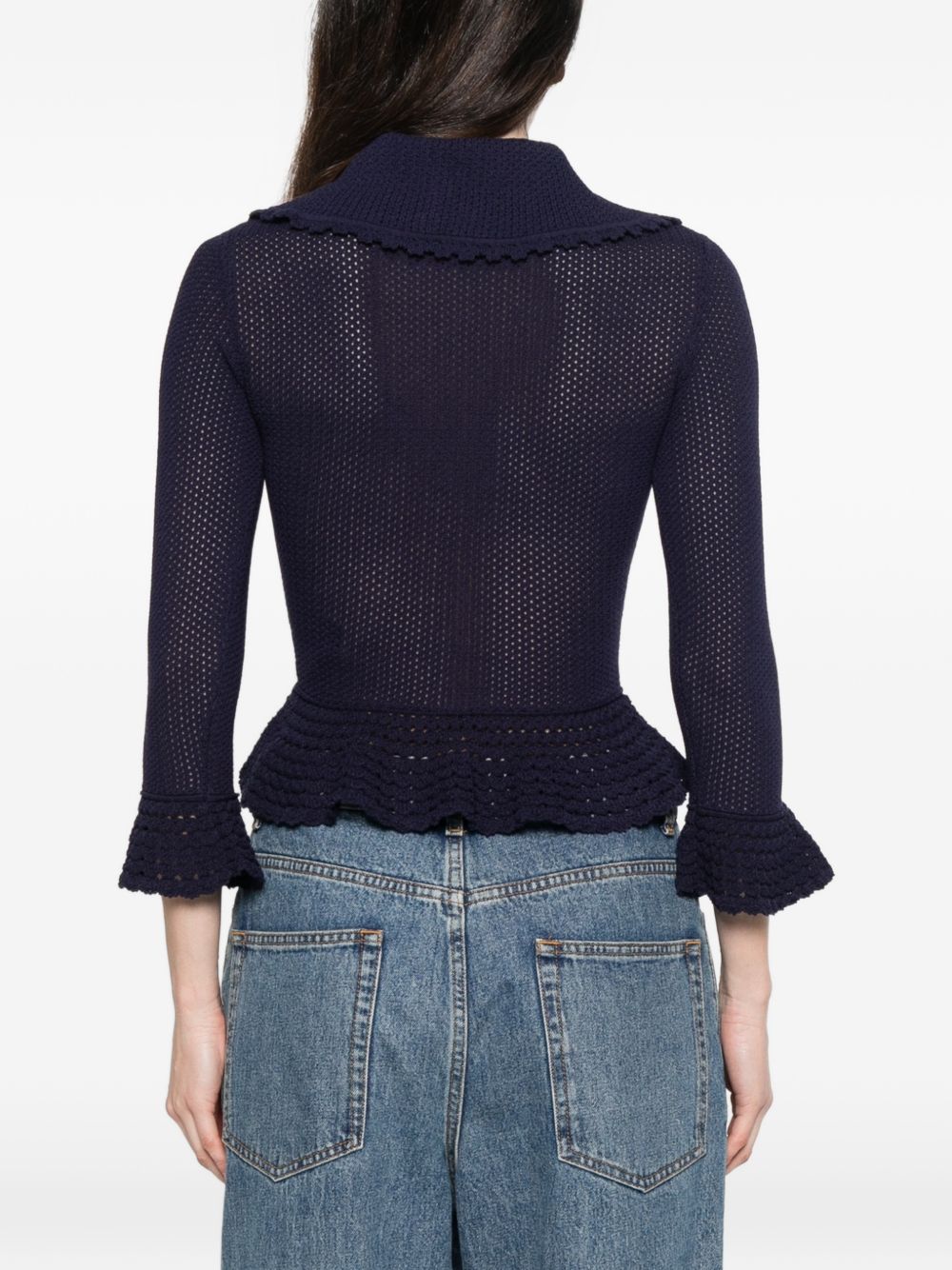 Self-portrait Sweaters Blue Viscose
