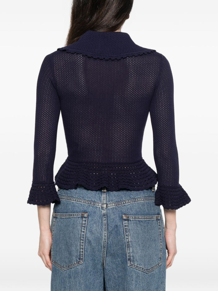 Self-portrait Sweaters Blue Viscose