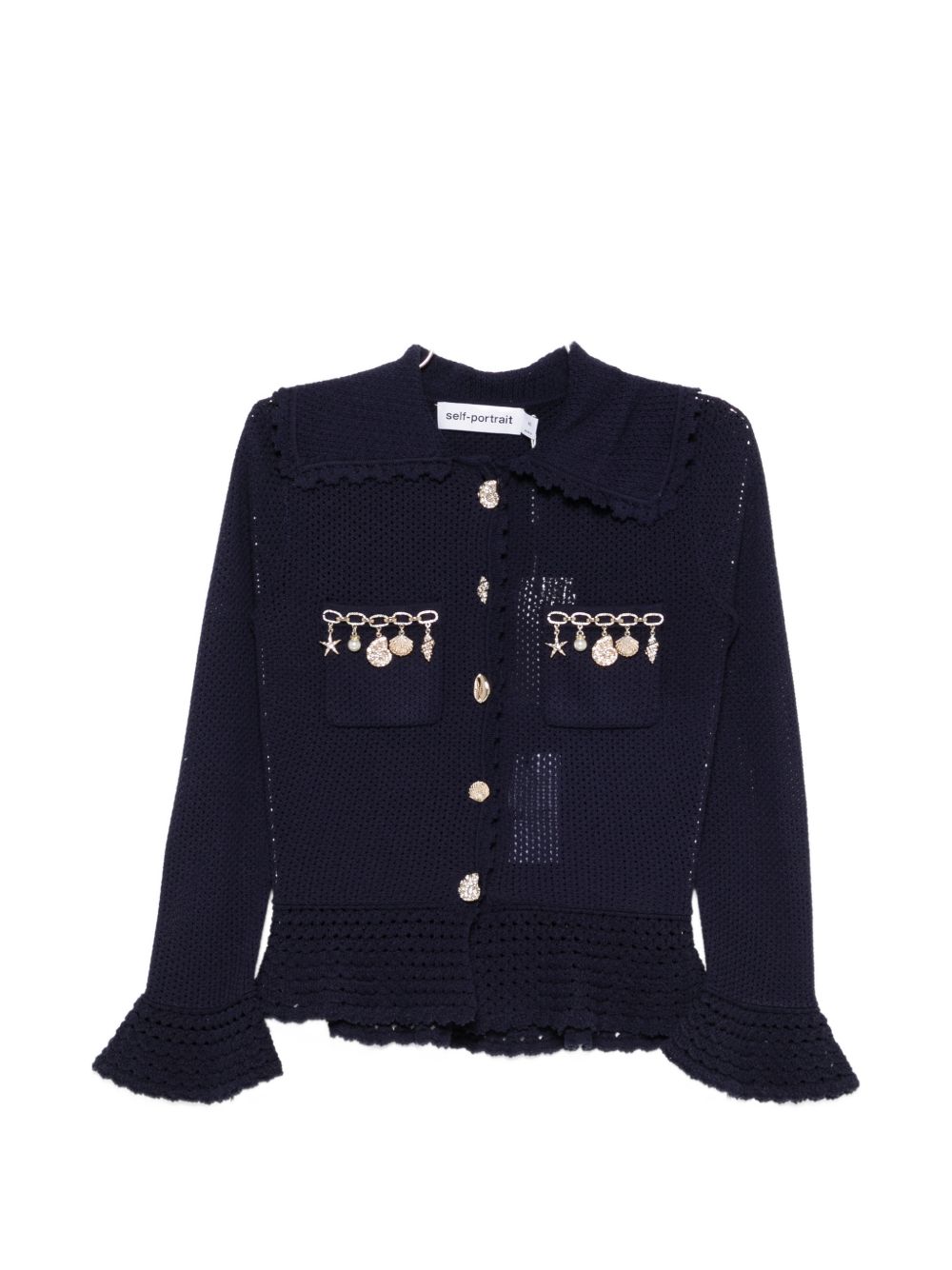 Self-portrait Sweaters Blue Viscose