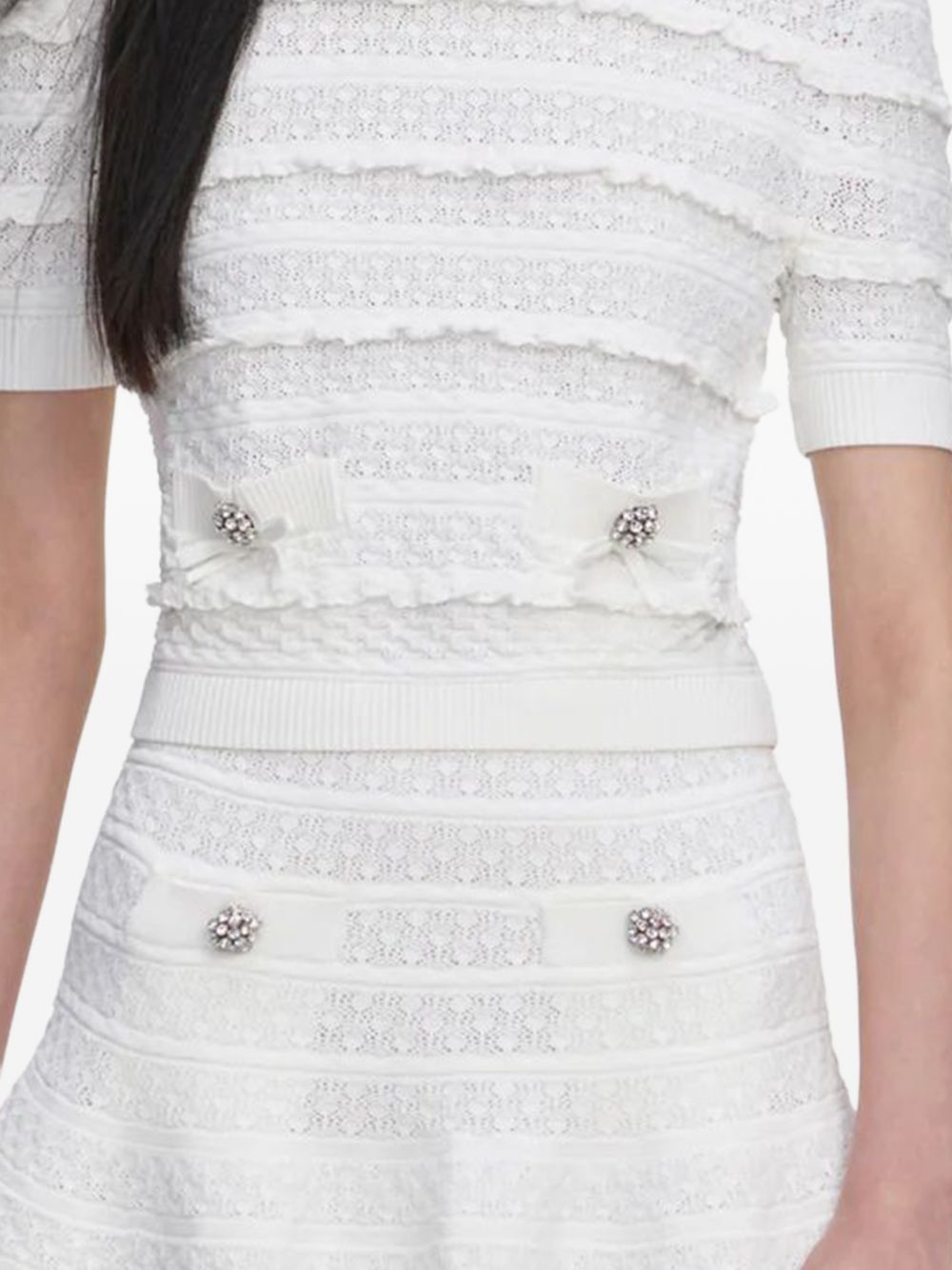 Self-portrait Top White Viscose