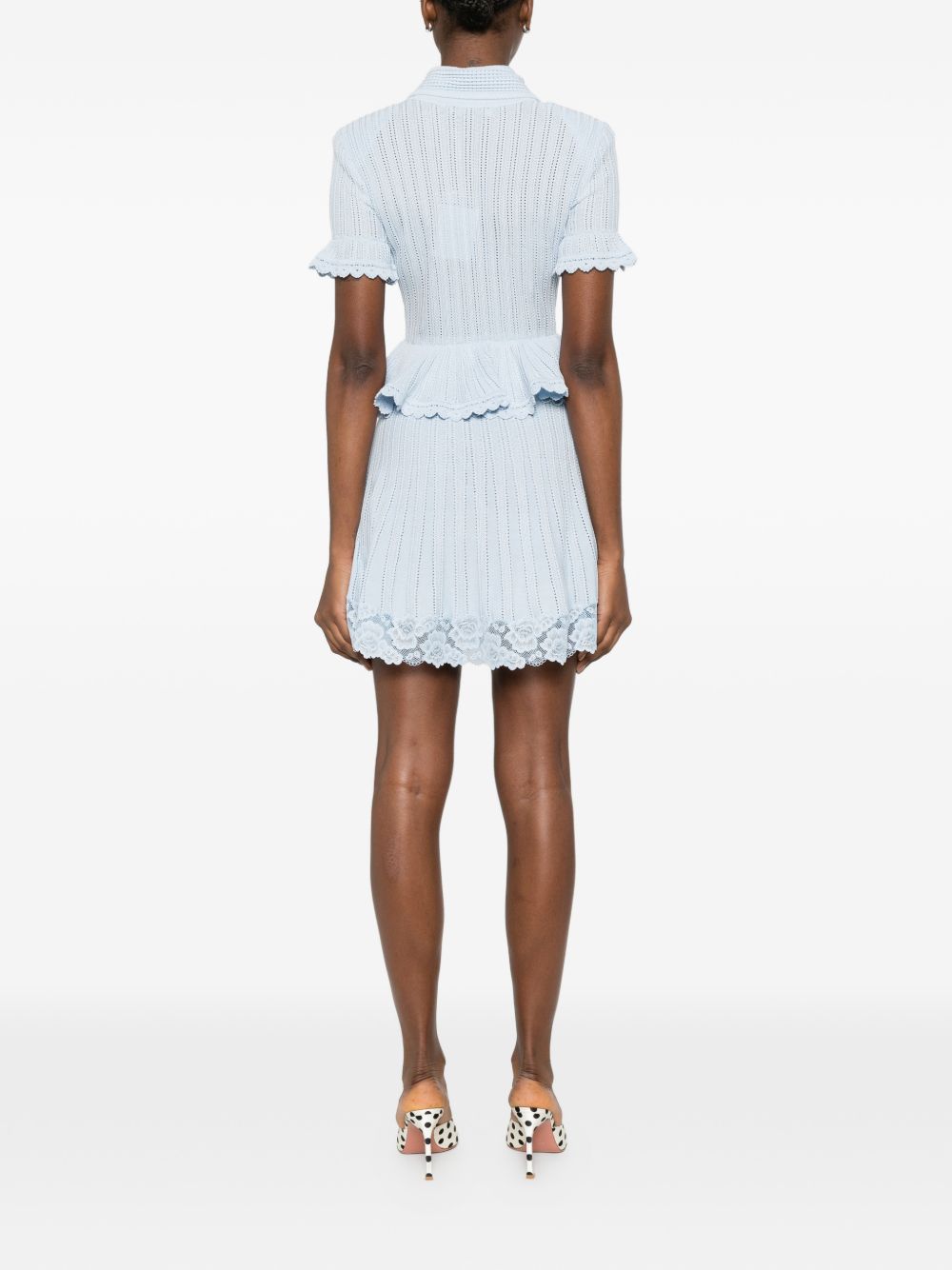 Self-portrait Dresses Clear Blue Outer: viscose