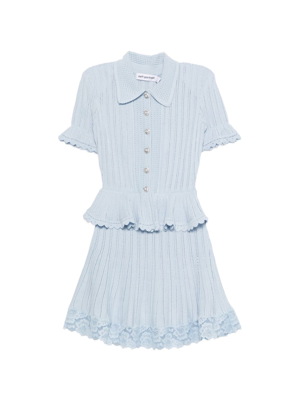 Self-portrait Dresses Clear Blue Outer: viscose