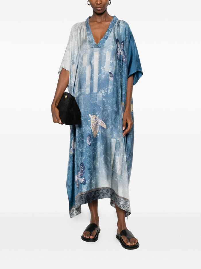 Pierre Louis Mascia Sea clothing Clear Blue Silk