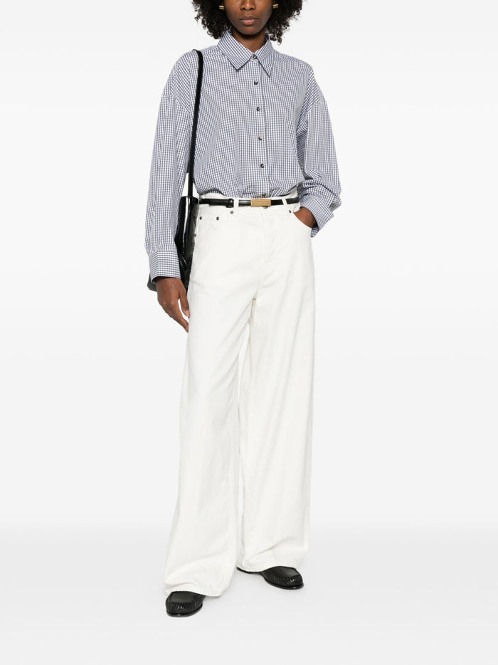 Haikure Jeans White Cotton