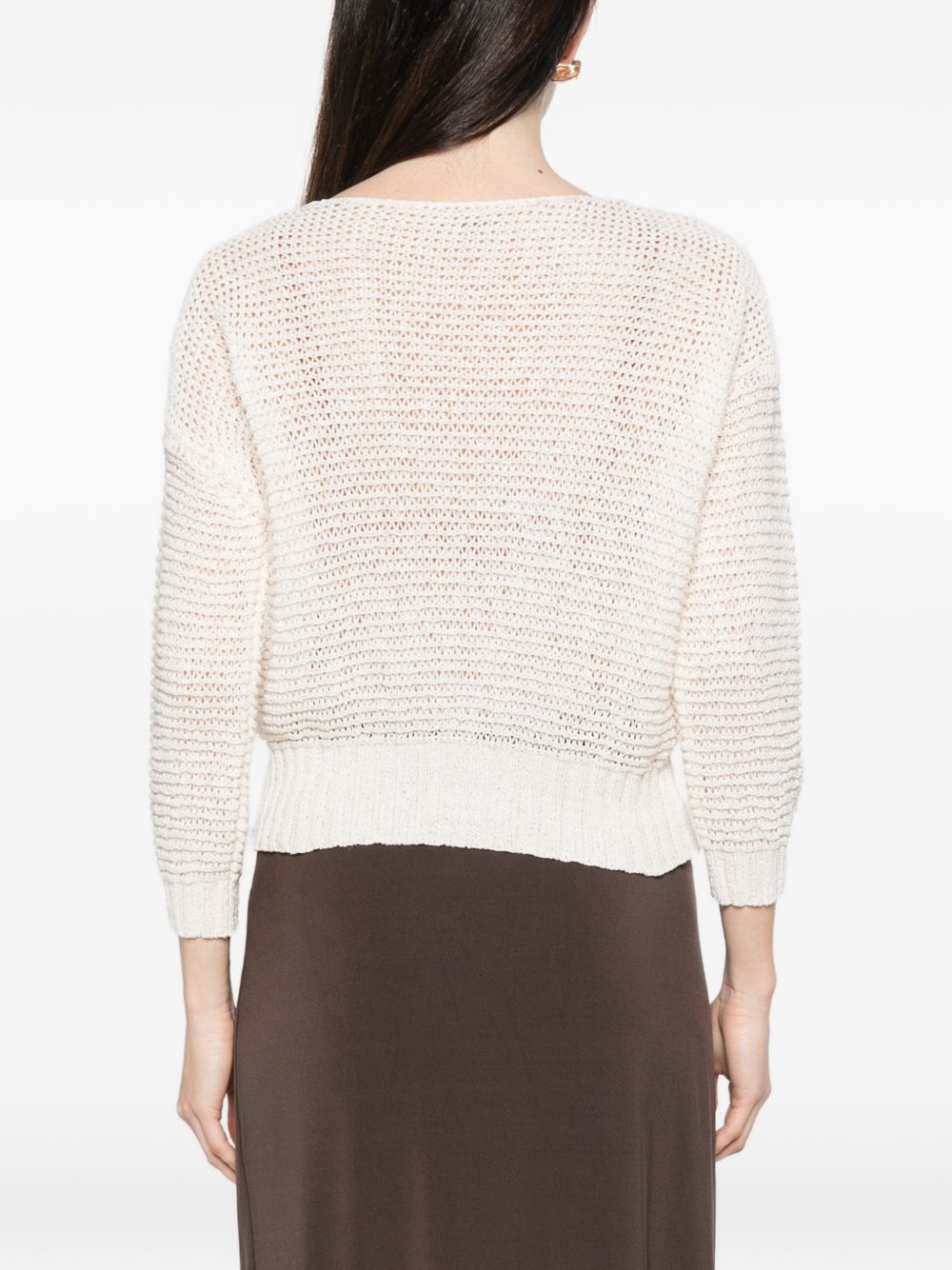 Base Sweaters White Nylon