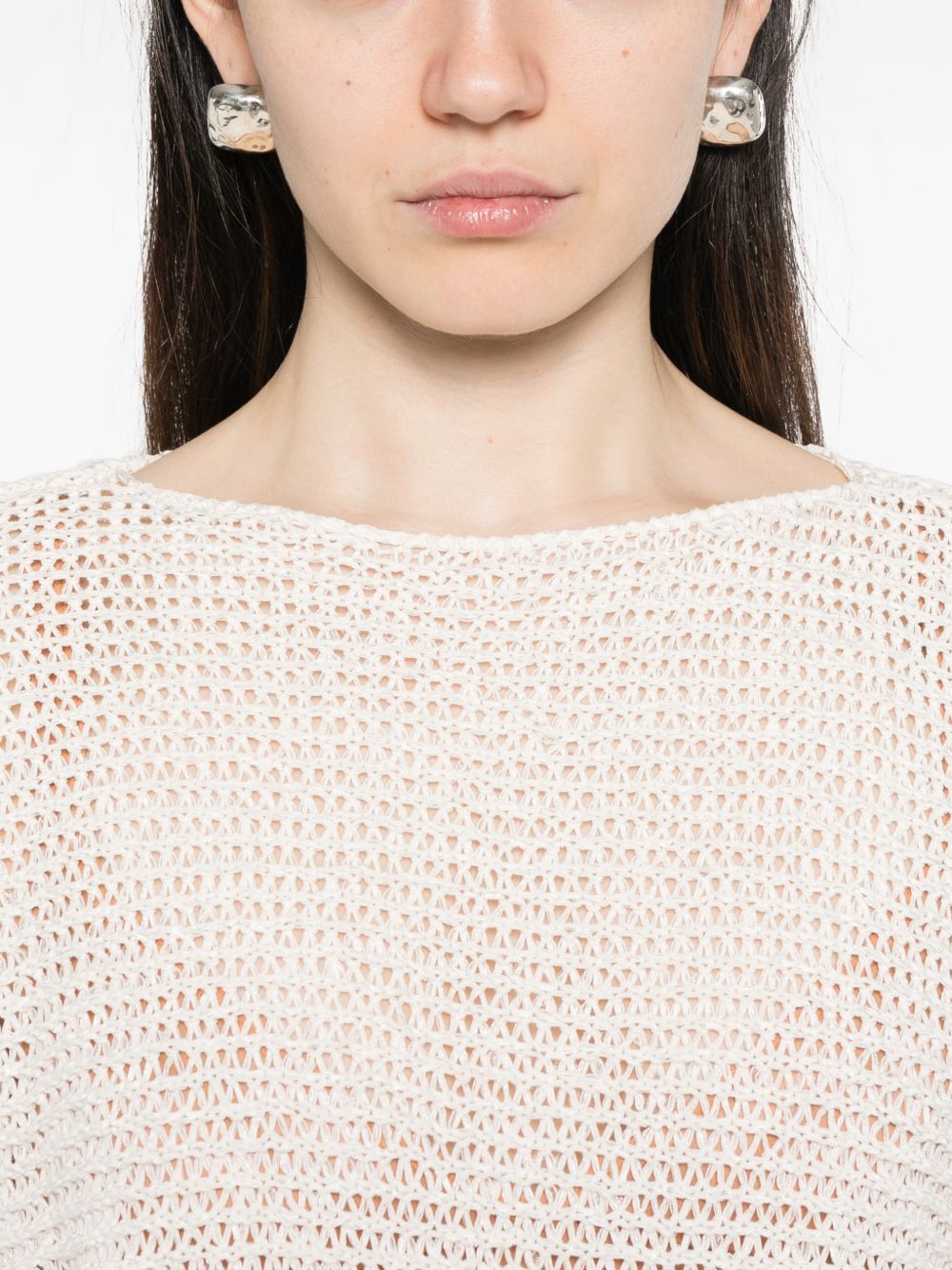 Base Sweaters White Nylon
