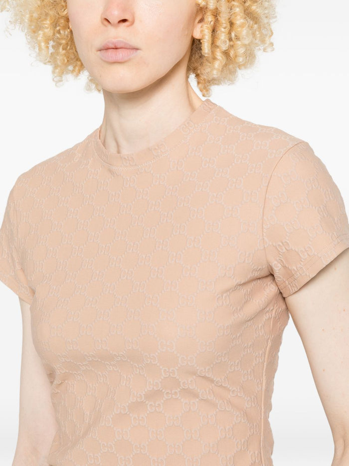 Gucci T-shirts and Polos Beige Mix Polyamide