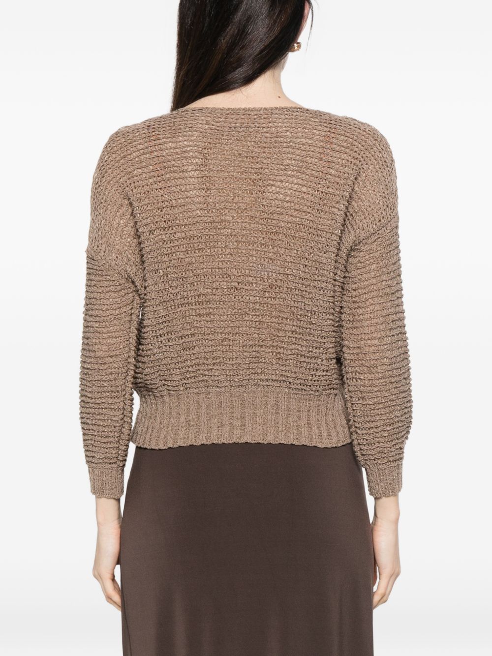 Base Sweaters Brown Polyamide