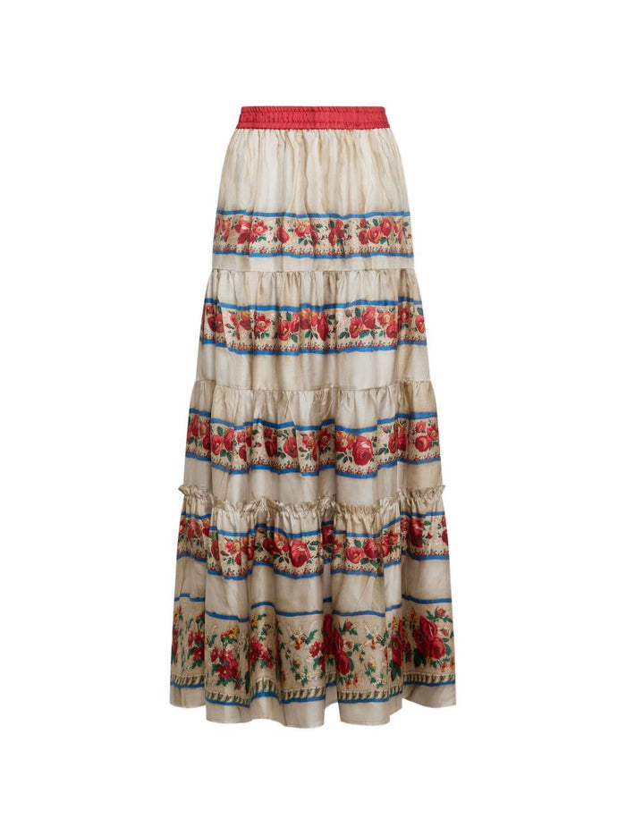 Pierre Louis Mascia Skirts Red Silk