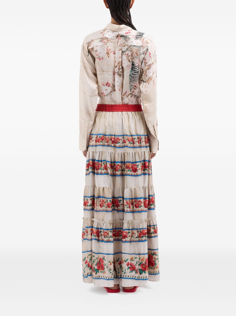 Pierre Louis Mascia Skirts Red Silk