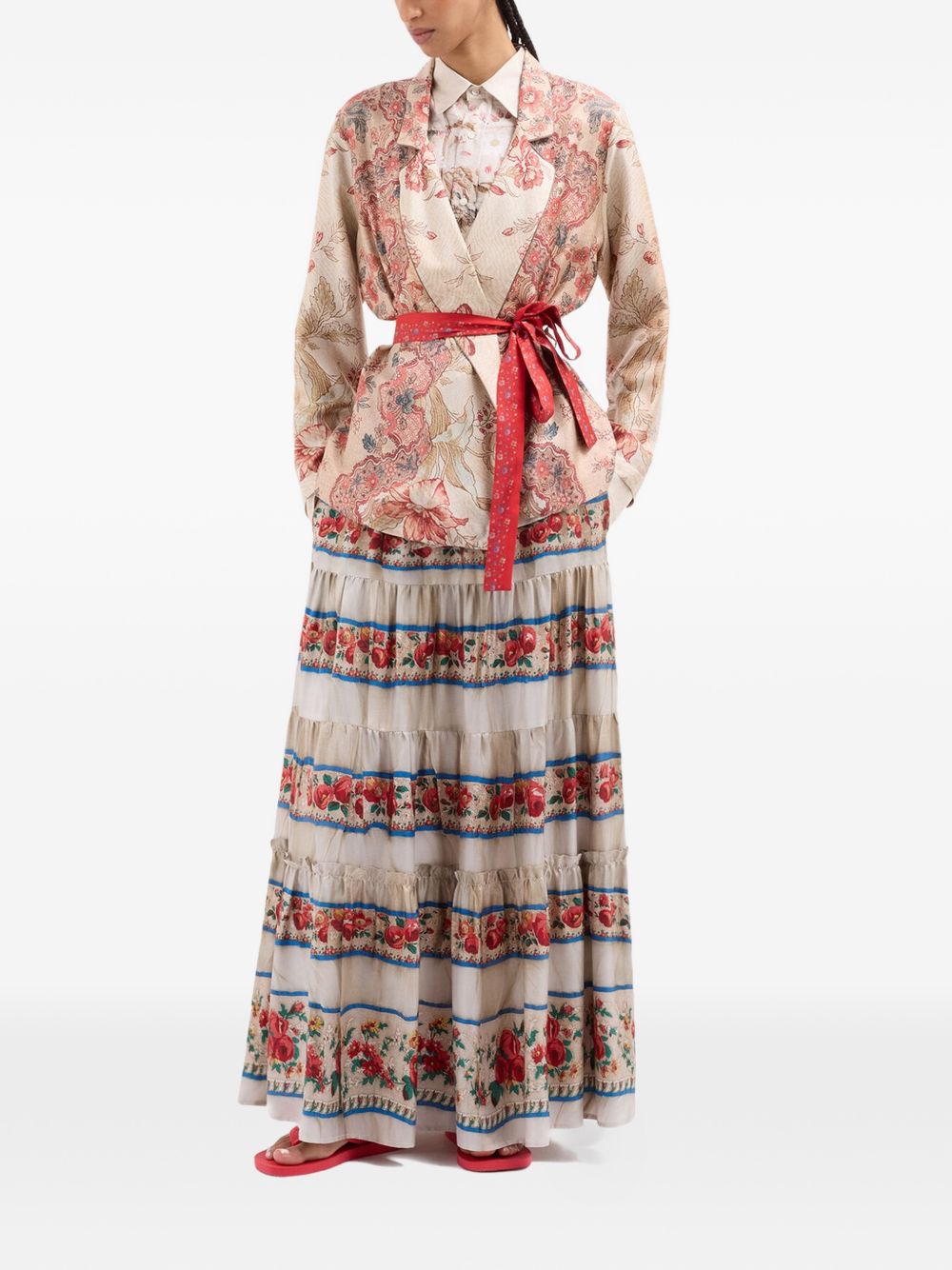 Pierre Louis Mascia Skirts Red Silk