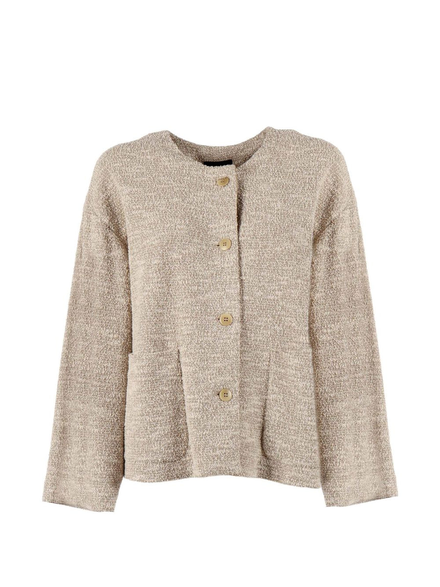 Emporio Armani Cotton blend blazer jacket