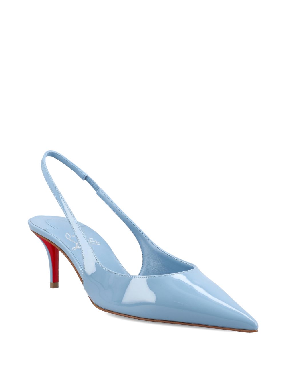 Christian Louboutin With Heel Clear Blue Calf Leather