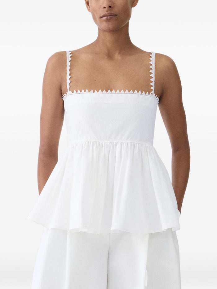 JACQUEMUS Top White Principal:cotton