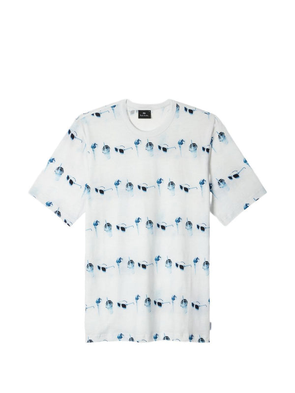Paul Smith Printed cotton t-shirt