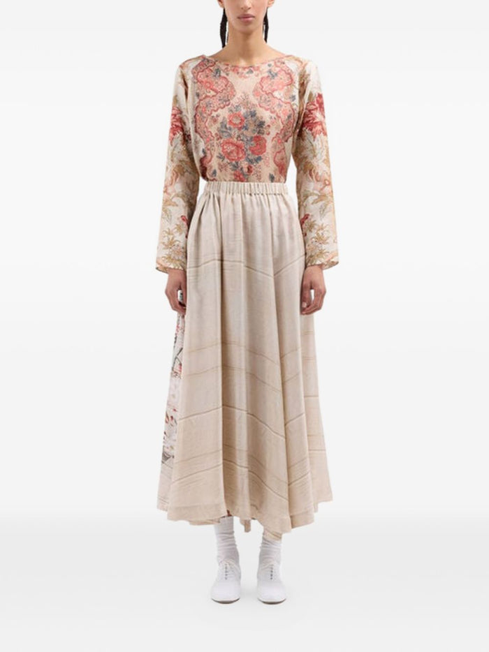 Pierre Louis Mascia Skirts Beige Silk