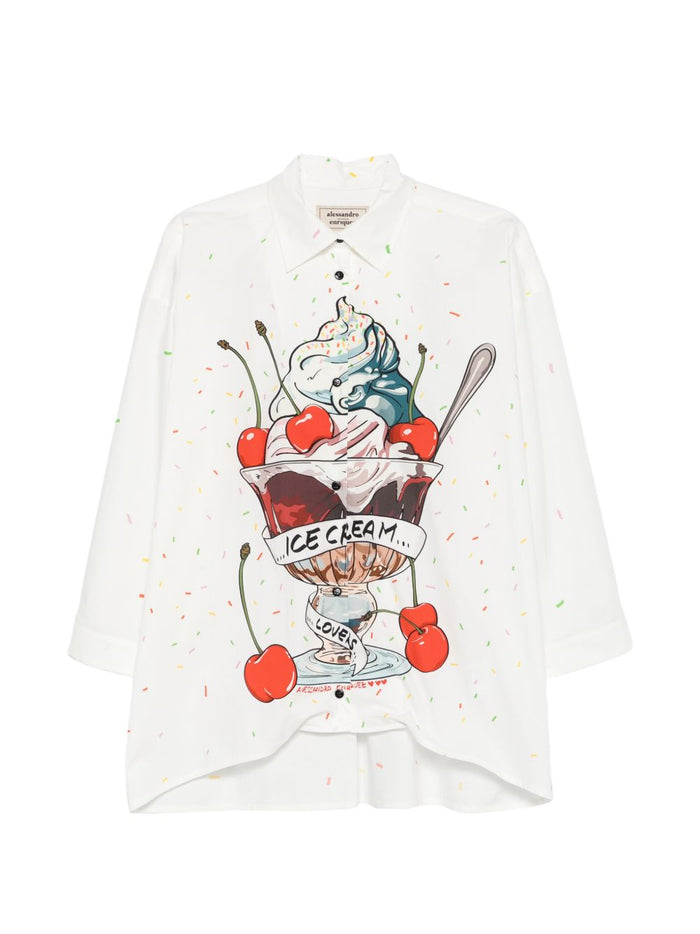 ALESSANDRO ENRIQUEZ Shirts White Cotton