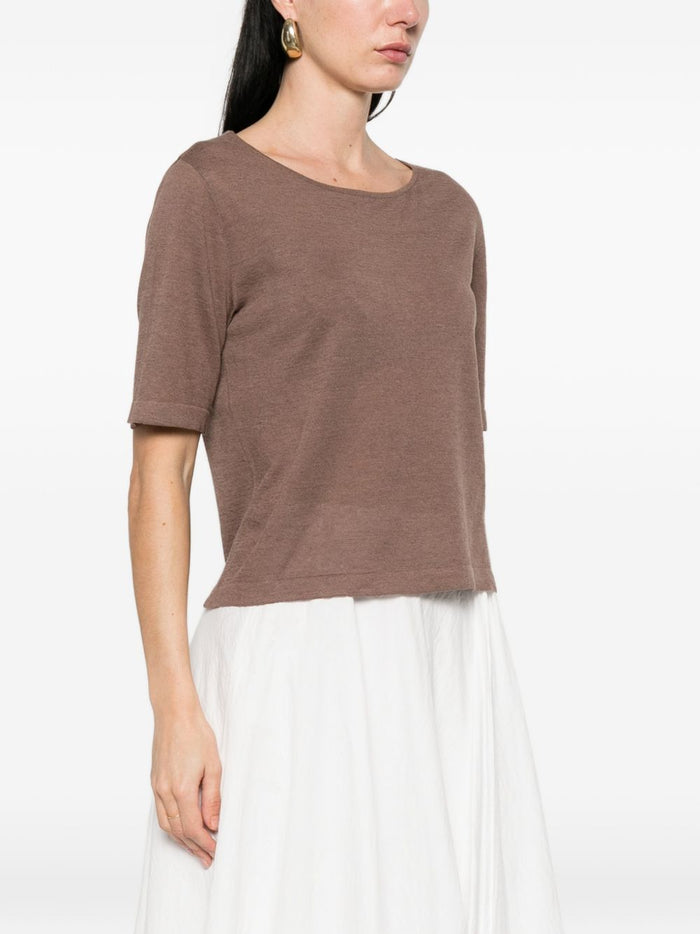Base Sweaters Brown Linen/flax