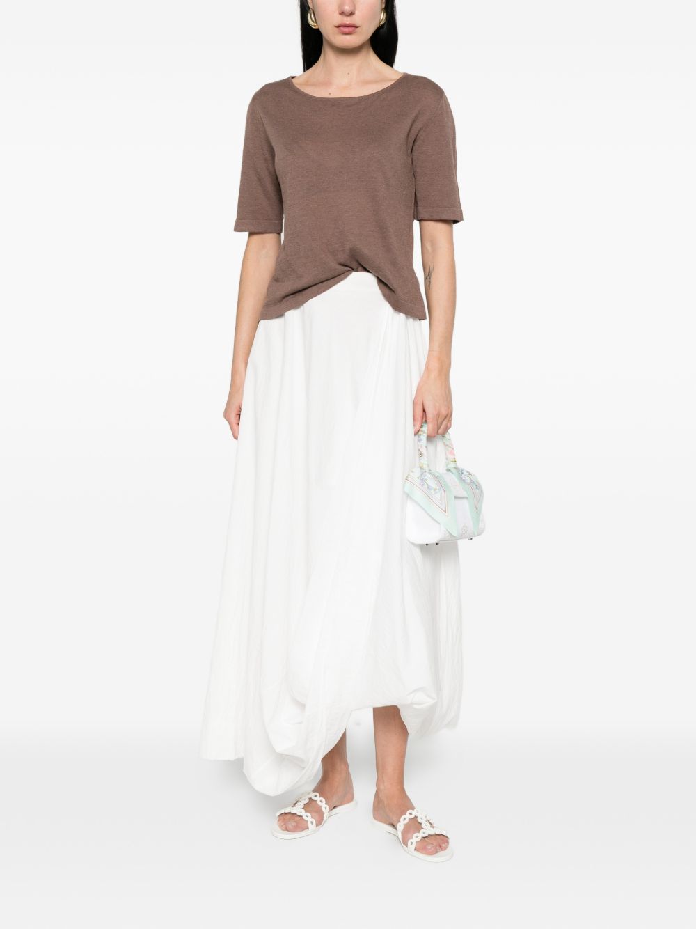 Base Sweaters Brown Linen/flax