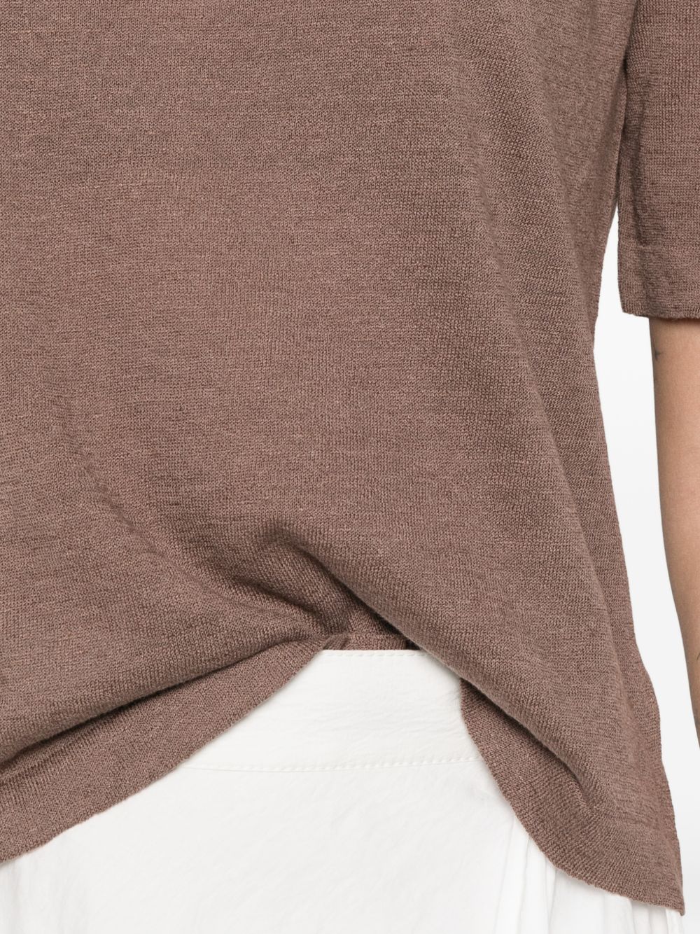 Base Sweaters Brown Linen/flax
