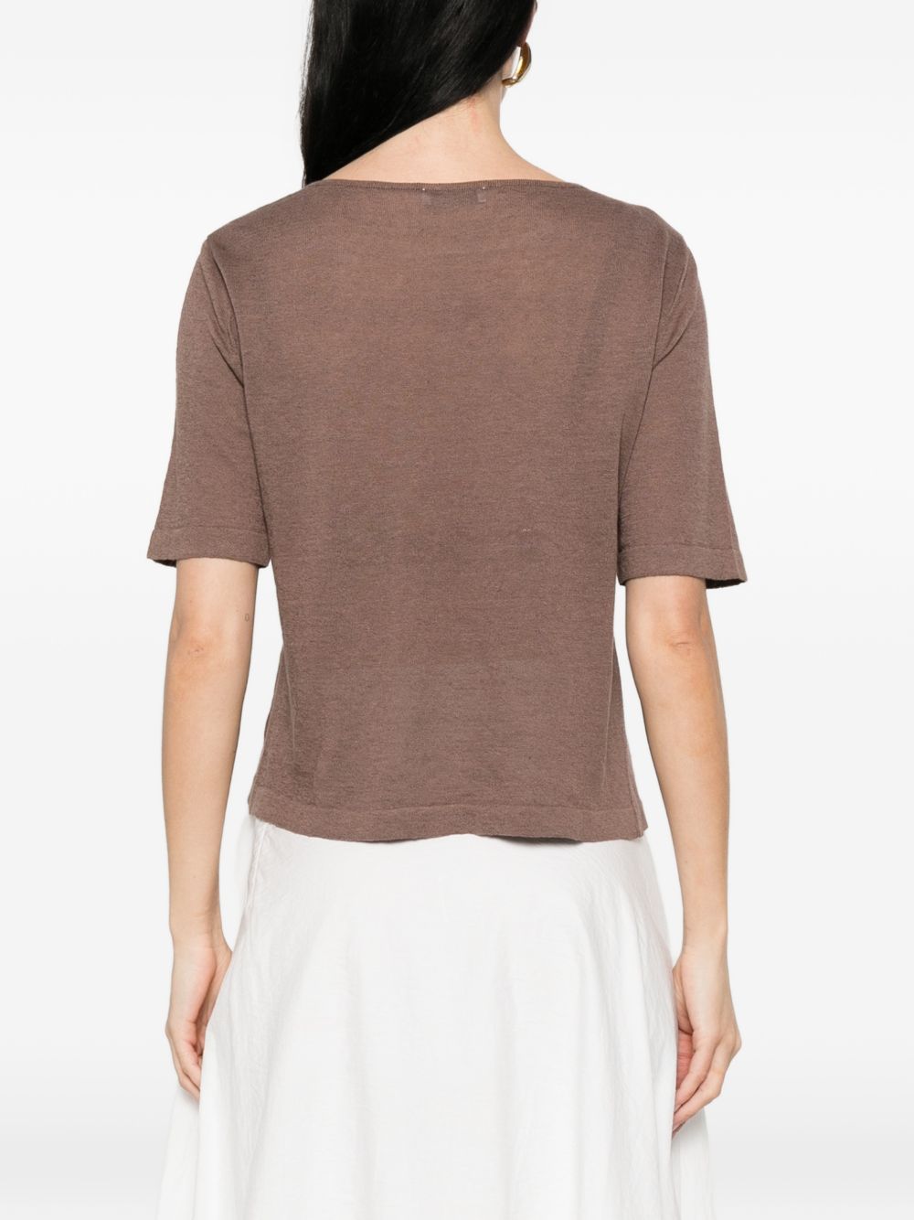Base Sweaters Brown Linen/flax