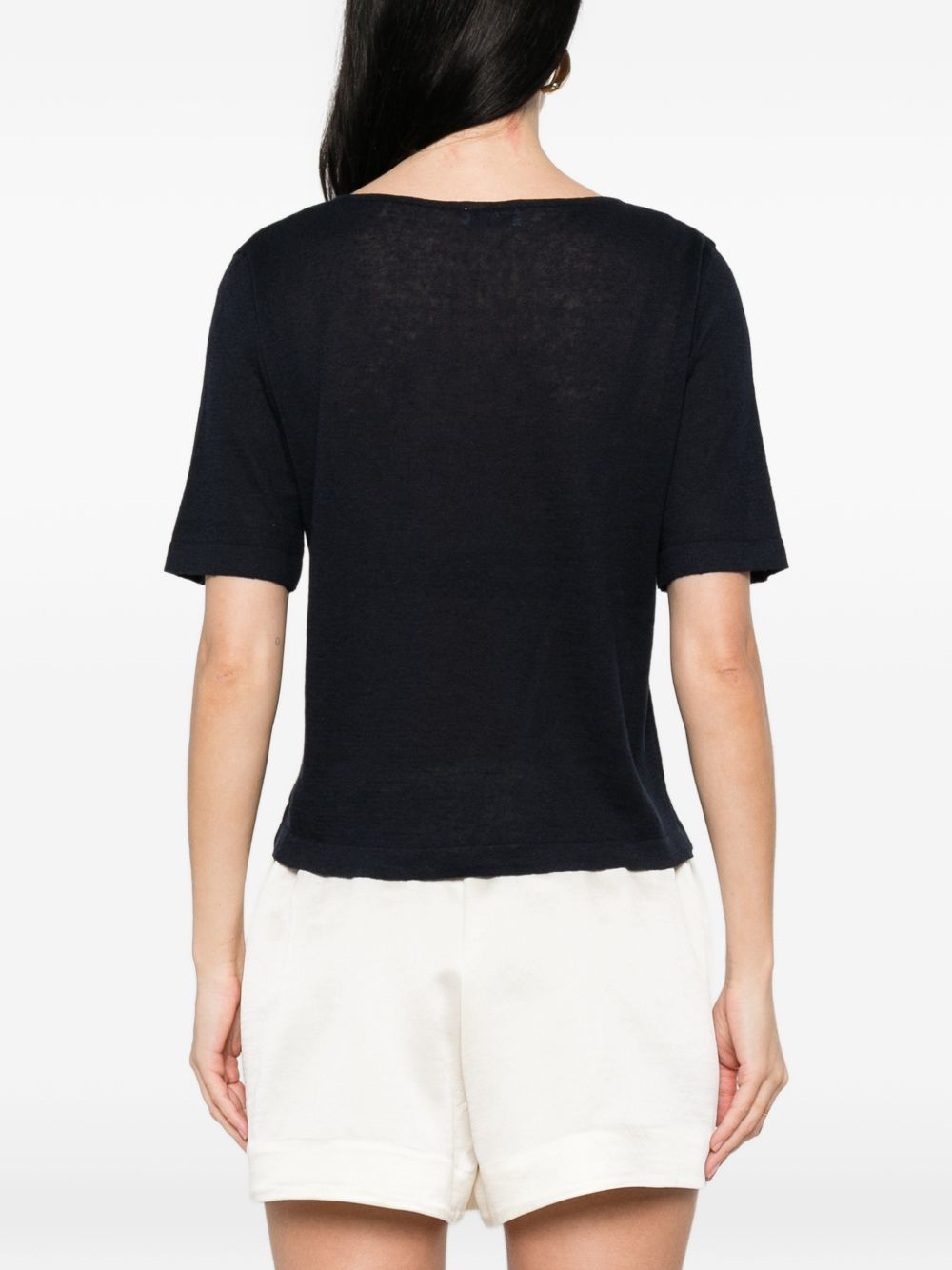 Base Sweaters Blue Linen/flax