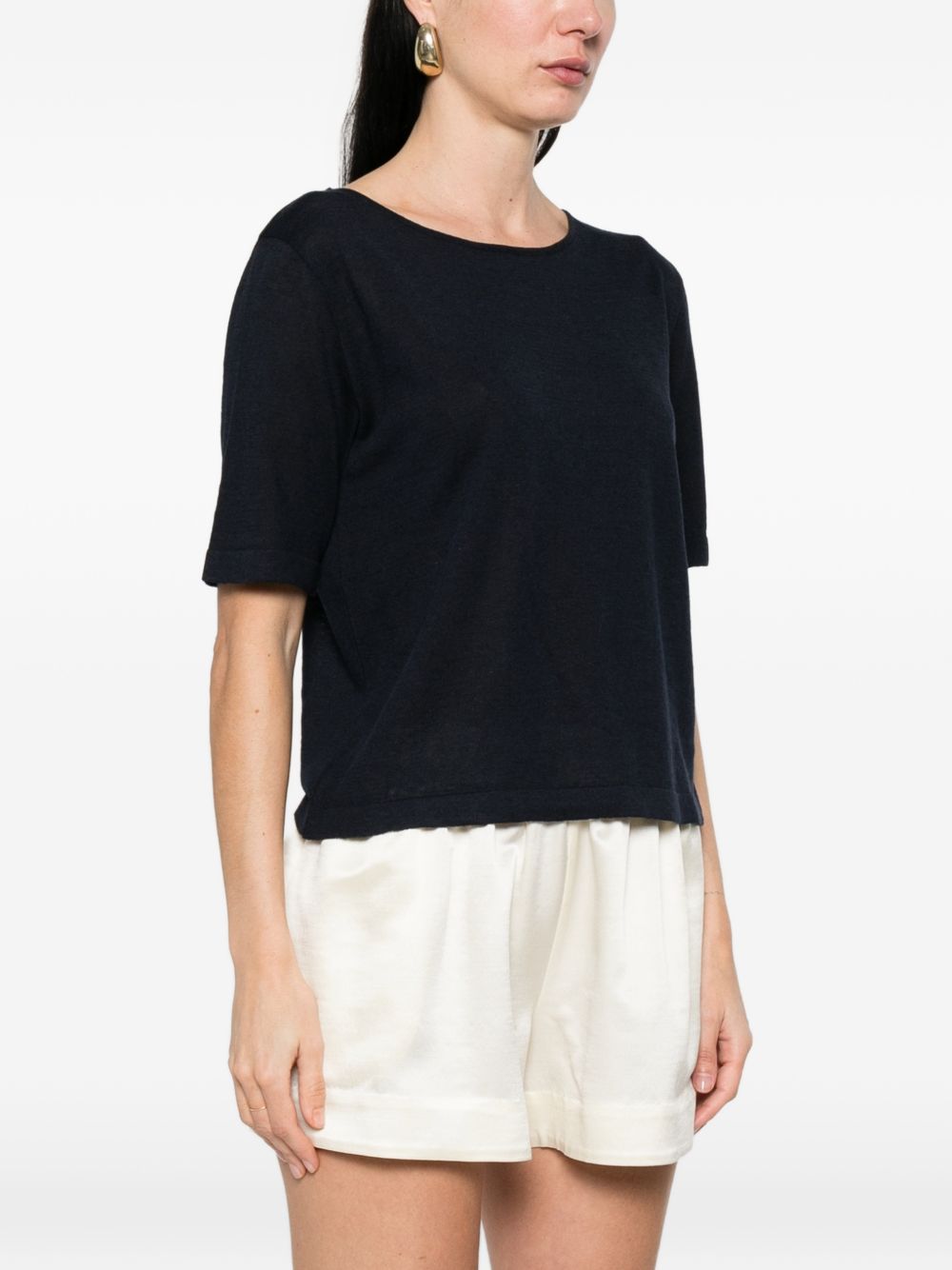 Base Sweaters Blue Linen/flax
