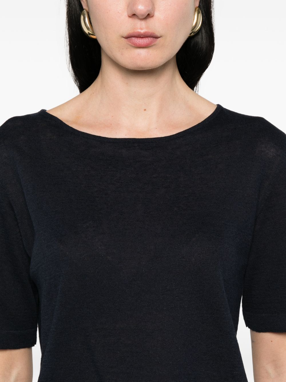 Base Sweaters Blue Linen/flax