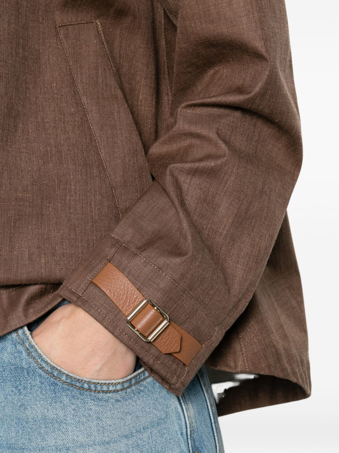 Herno Coats Leather Brown Outer: polyurethane
