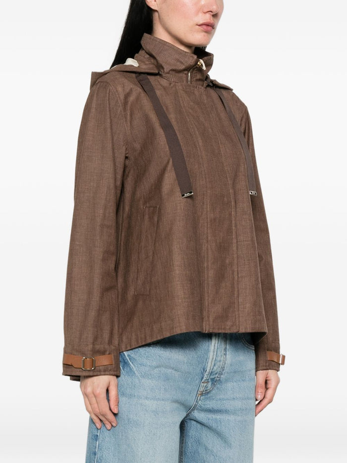 Herno Coats Leather Brown Outer: polyurethane