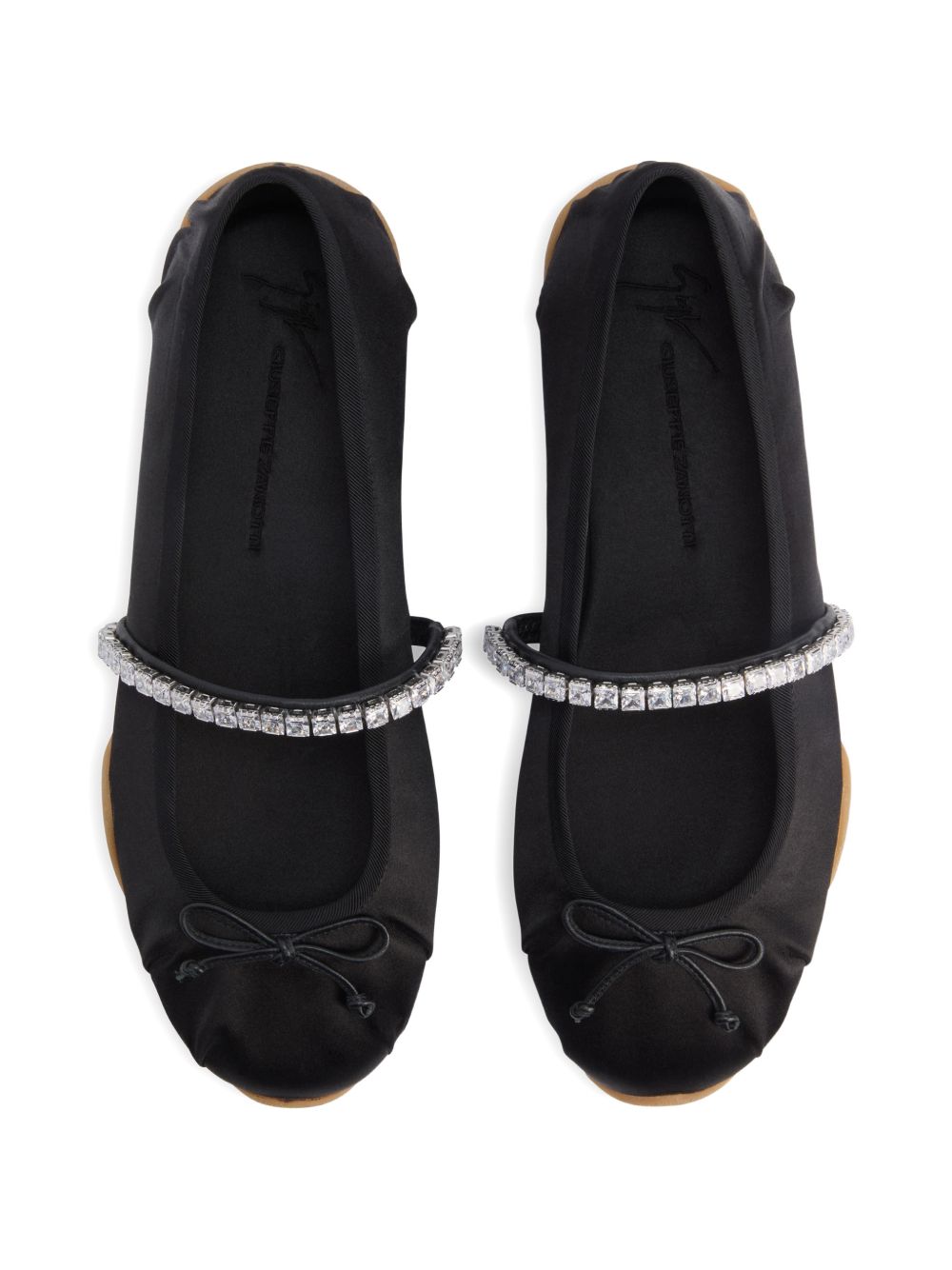 Giuseppe Zanotti Flat shoes Black Viscose Silk
