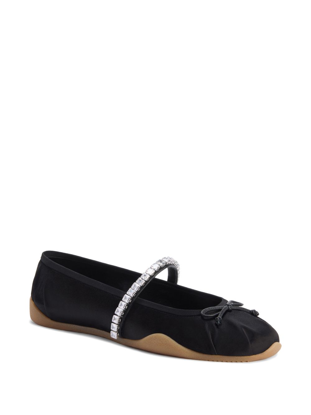 Giuseppe Zanotti Flat shoes Black Viscose Silk