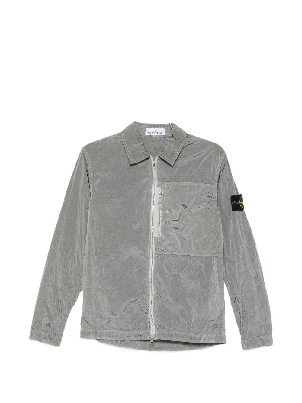Stone Island Shirts Grey Resina Poliuretanica