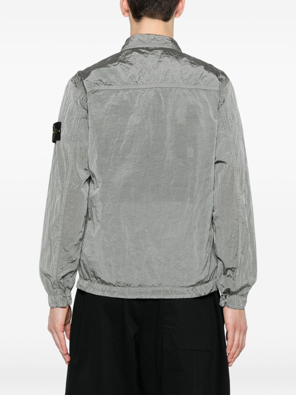 Stone Island Shirts Grey Resina Poliuretanica