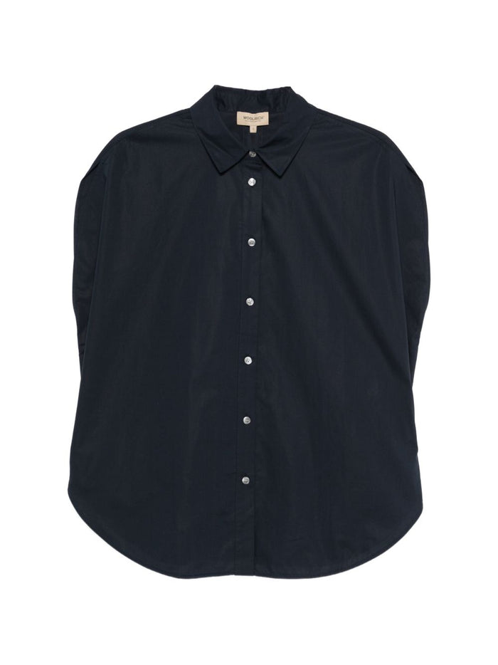 Woolrich Shirts Blue Cotton
