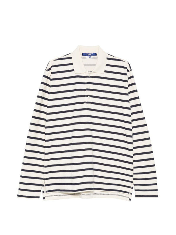 Junya Watanabe Striped cotton polo shirt