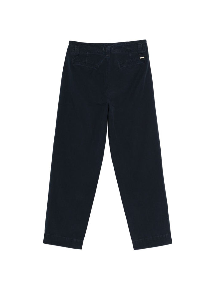 Woolrich Trousers Blue Cotton