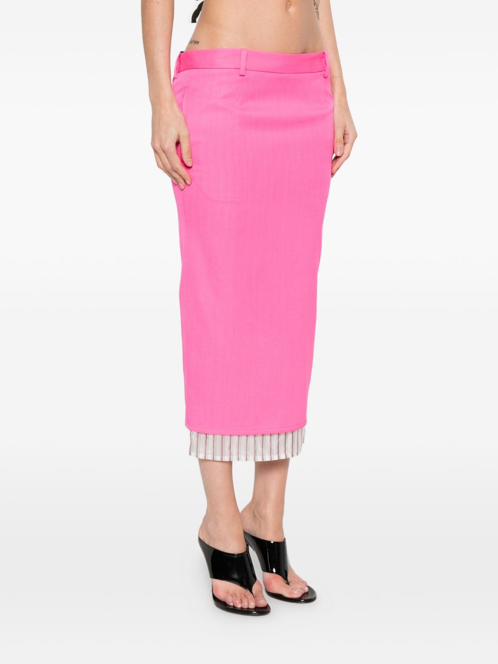 THE ATTICO FASHION Skirts Pink Outer: virgin Wool