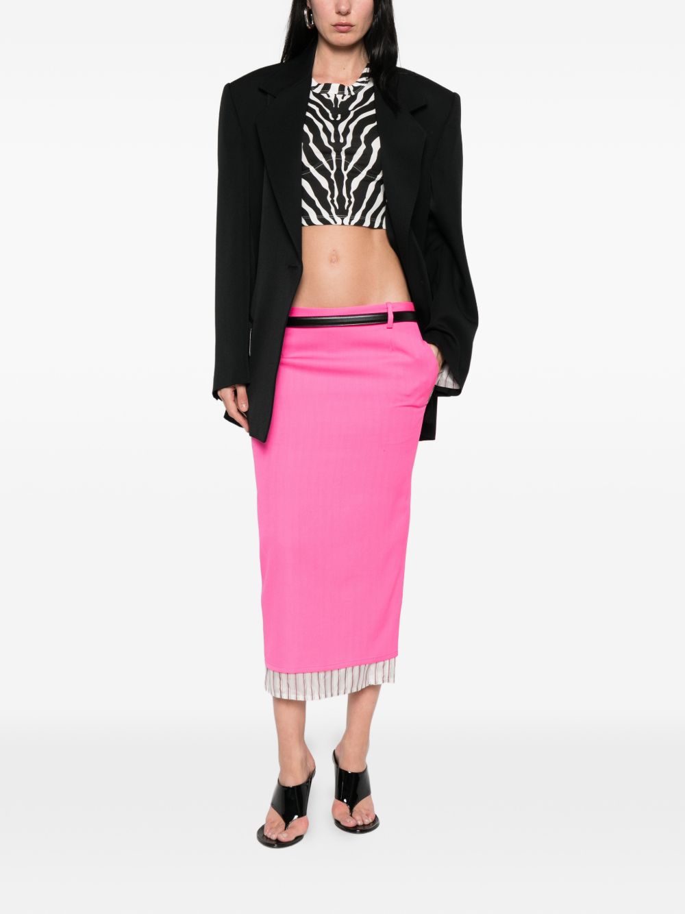 THE ATTICO FASHION Skirts Pink Outer: virgin Wool