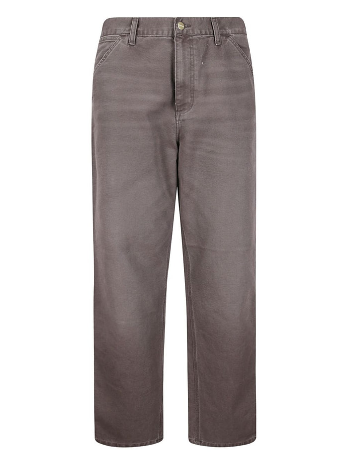 CARHARTT WIP MAIN Trousers Grey Cotton