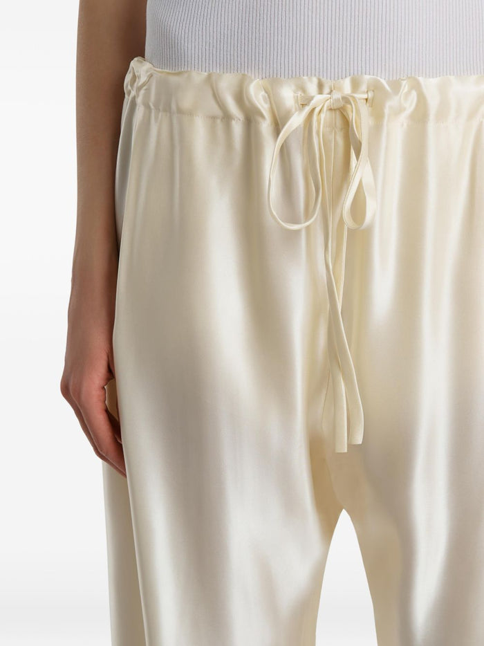 KHAITE Trousers Beige Viscose