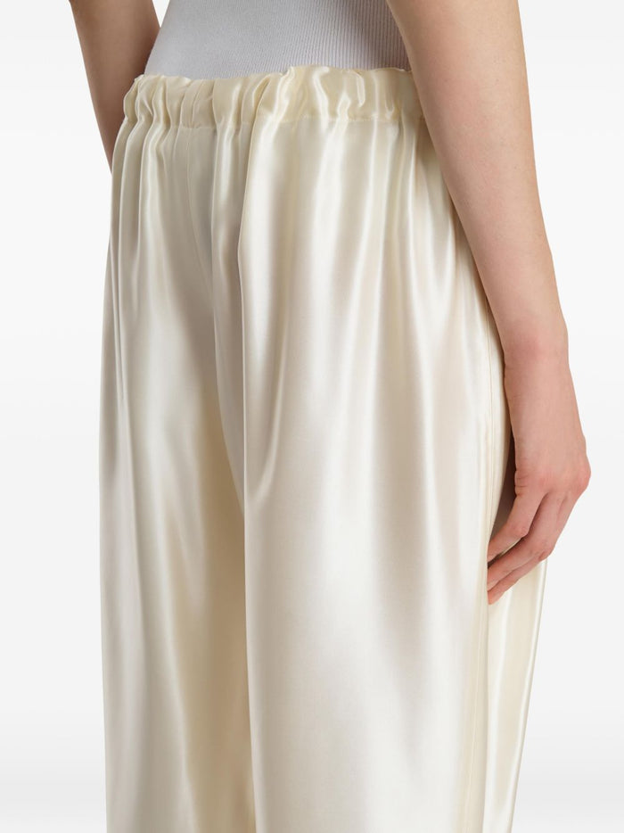 KHAITE Trousers Beige Viscose