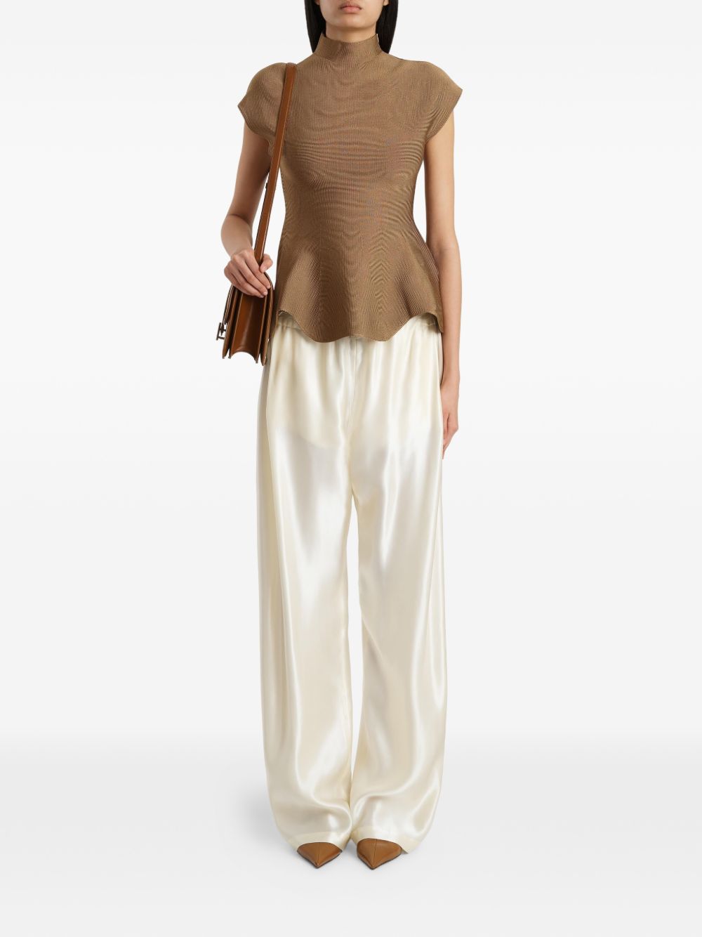 KHAITE Trousers Beige Viscose