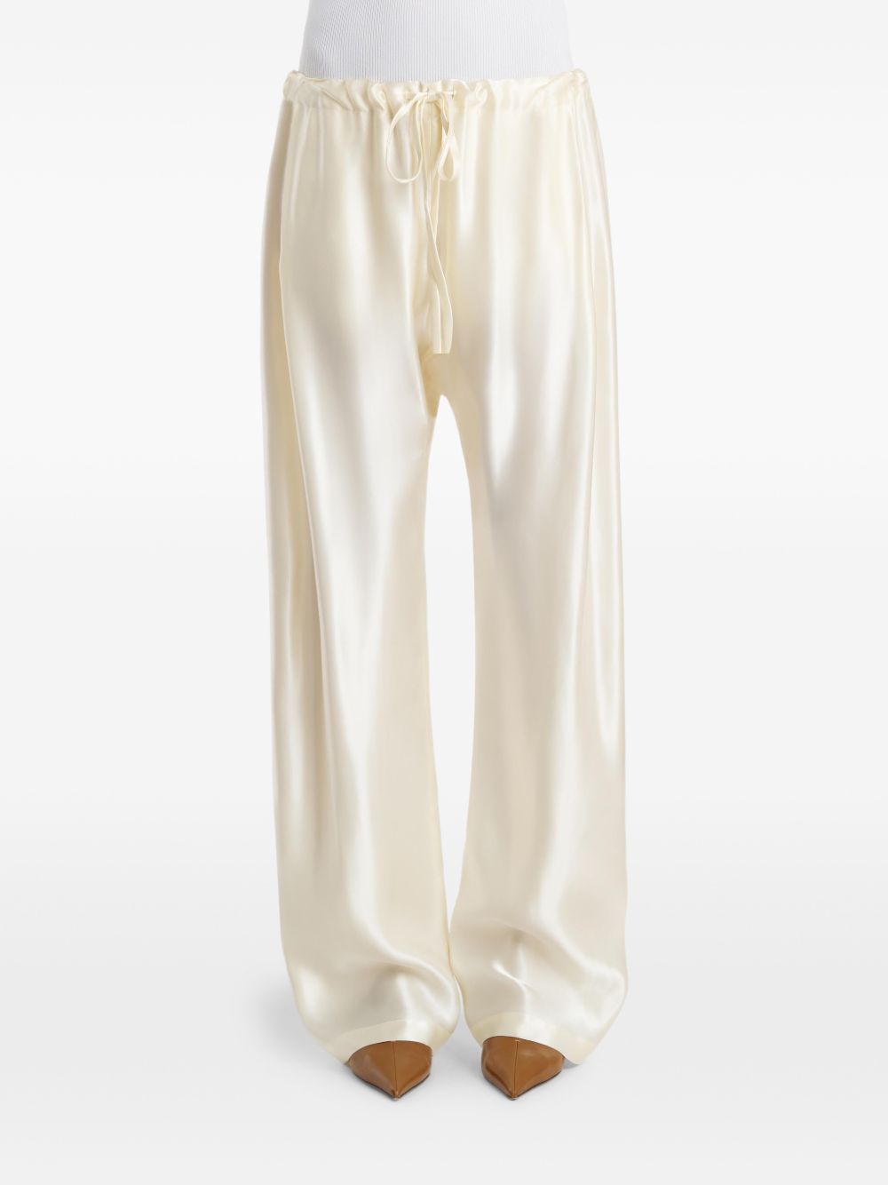 KHAITE Trousers Beige Viscose