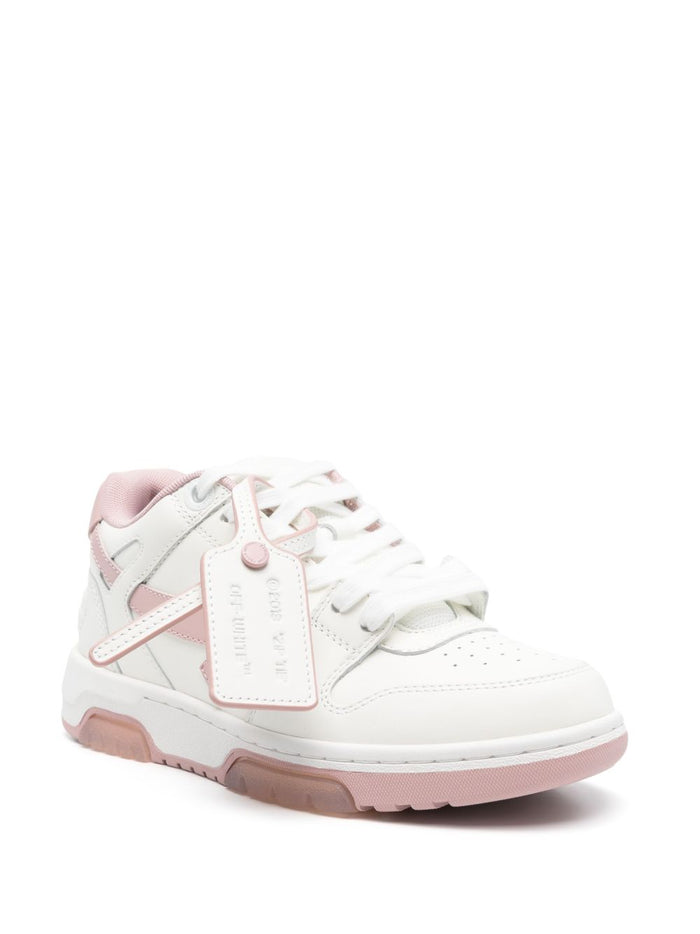 Off White Sneakers Pink "outer: Leather