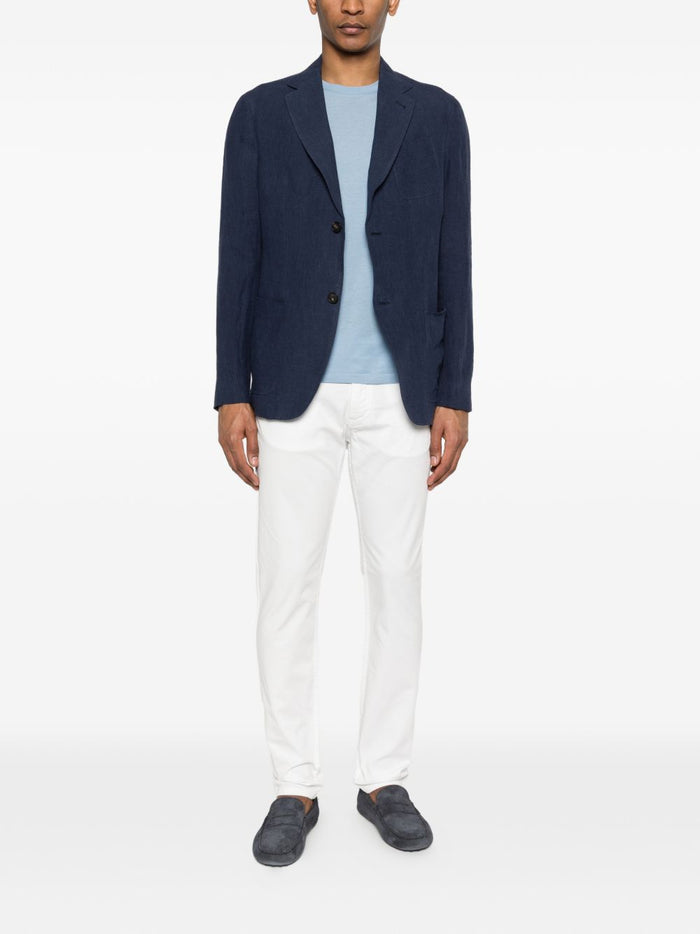 Emporio Armani Jackets Blue Linen