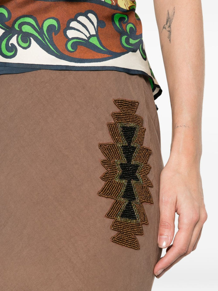 Bazar Deluxe Skirts Brown Tencel™