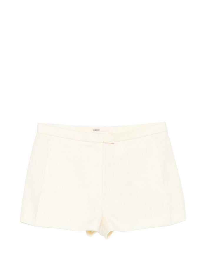 KHAITE Shorts Beige Linen/flax