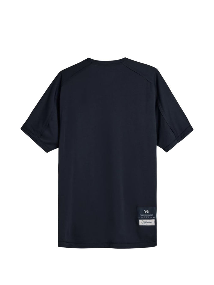 Y-3 T-shirts and Polos Black Recycled Polyester